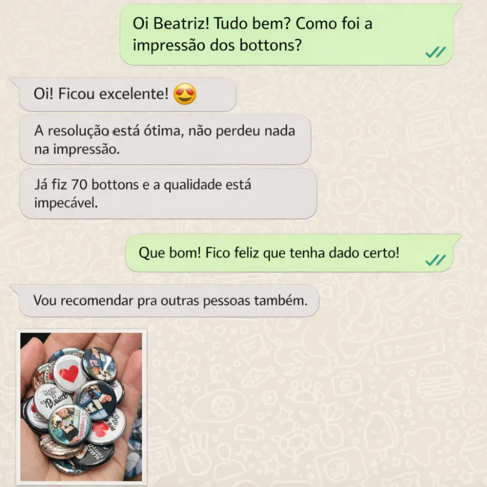 Depoimento de Beatriz no WhatsApp