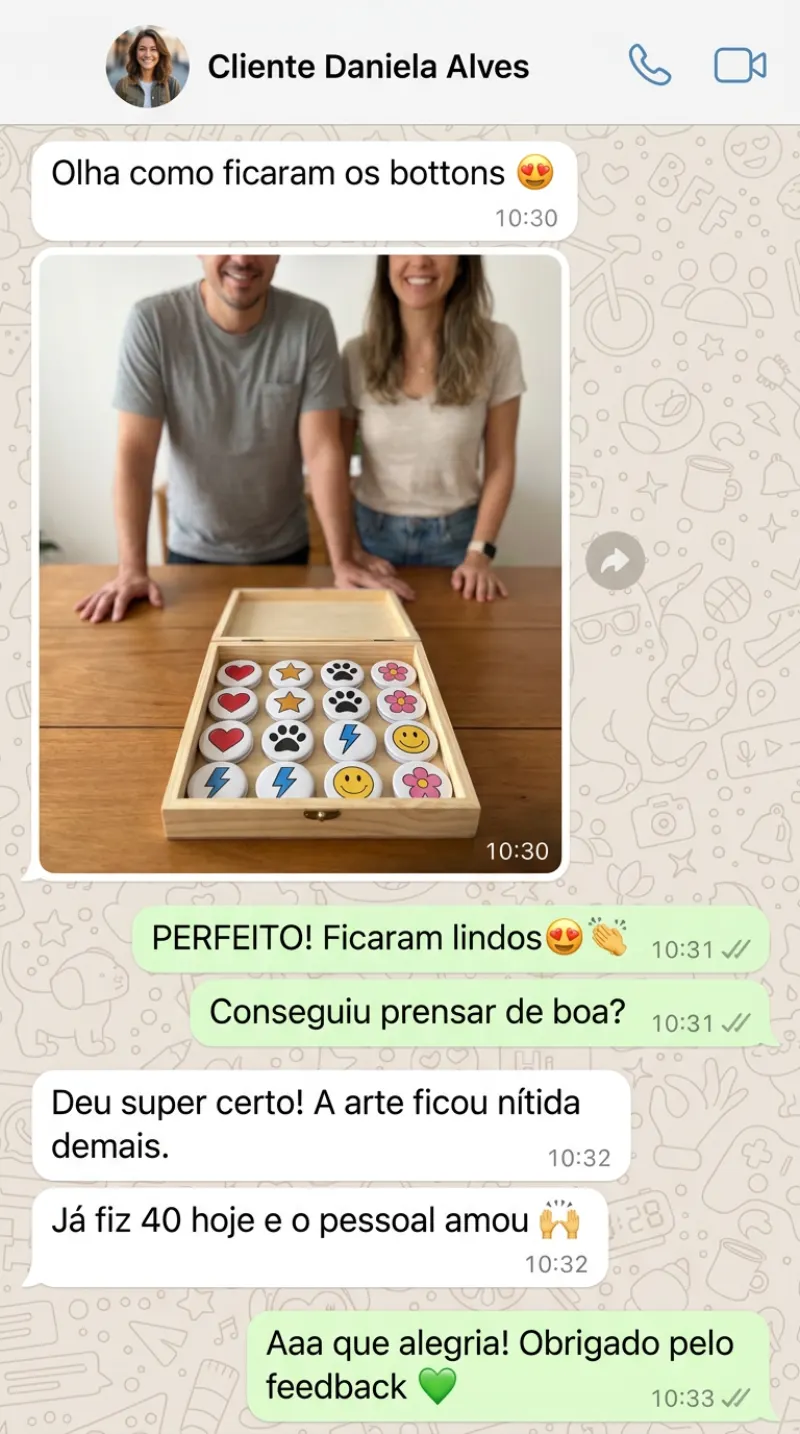Depoimento de Daniela Alves no WhatsApp